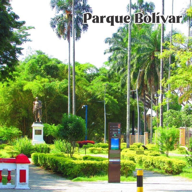 Parque Bolívar en Buga